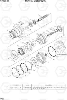 4160 TRAVEL MOTOR(2/2) R160LC-9S(BRAZIL), Hyundai