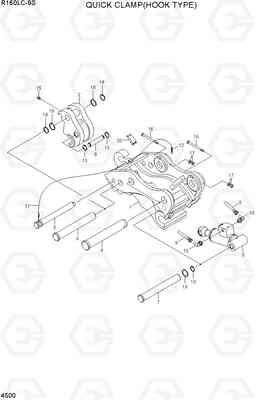 4500 QUICK CLAMP(HOOK TYPE) R160LC-9S(BRAZIL), Hyundai