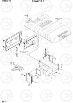 6210 COWLING 2 R160LC-9S(BRAZIL), Hyundai