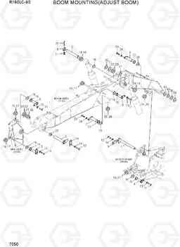 7050 BOOM MOUNTING(ADJUST BOOM) R160LC-9S(BRAZIL), Hyundai