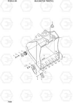 7430 BUCKET(6 TEETH) R160LC-9S(BRAZIL), Hyundai