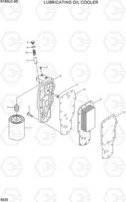 9320 LUBRICATING OIL COOLER R160LC-9S(BRAZIL), Hyundai