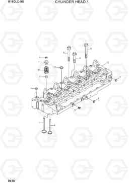 9430 CYLINDER HEAD 1 R160LC-9S(BRAZIL), Hyundai