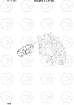 9500 STARTING MOTOR R160LC-9S(BRAZIL), Hyundai