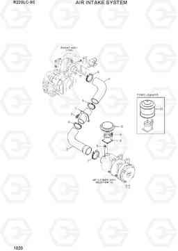 1020 AIR INTAKE SYSTEM R220LC-9S(BRAZIL), Hyundai