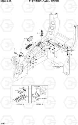 2080 ELECTRIC CABIN ROOM R220LC-9S(BRAZIL), Hyundai