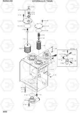 3020 HYDRAULIC TANK R220LC-9S(BRAZIL), Hyundai