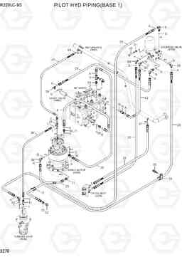 3270 PILOT HYD PIPING(BASE 1) R220LC-9S(BRAZIL), Hyundai