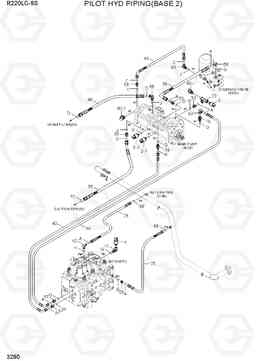 3280 PILOT HYD PIPING(BASE 2) R220LC-9S(BRAZIL), Hyundai