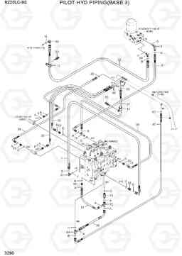 3290 PILOT HYD PIPING(BASE 3) R220LC-9S(BRAZIL), Hyundai