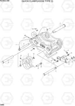 3480 QUICK CLAMP(HOOK TYPE 2) R220LC-9S(BRAZIL), Hyundai