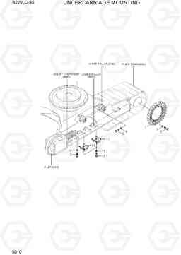 5010 UNDERCARRIAGE MOUNTING R220LC-9S(BRAZIL), Hyundai
