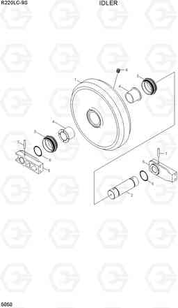 5050 IDLER R220LC-9S(BRAZIL), Hyundai