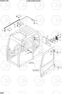 6030 CAB ASSY(2/4) R220LC-9S(BRAZIL), Hyundai