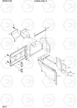 6210 COWLING 2 R220LC-9S(BRAZIL), Hyundai