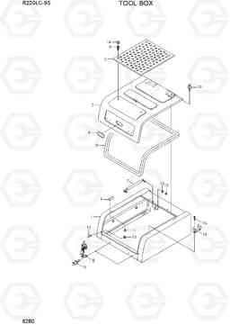 6280 TOOL BOX R220LC-9S(BRAZIL), Hyundai