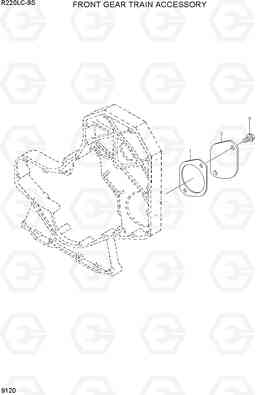 9120 FRONT GEAR TRAIN ACCESSORY R220LC-9S(BRAZIL), Hyundai