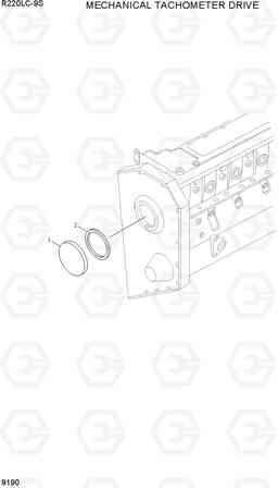 9190 MECHANICAL TACHOMETER DRIVE R220LC-9S(BRAZIL), Hyundai