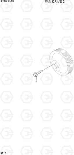 9210 FAN DRIVE 2 R220LC-9S(BRAZIL), Hyundai
