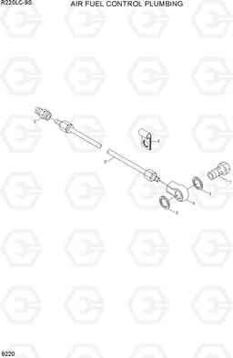 9220 AIR FUEL CONTROL PLUMBING R220LC-9S(BRAZIL), Hyundai