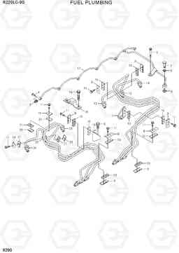 9290 FUEL PLUMBING R220LC-9S(BRAZIL), Hyundai