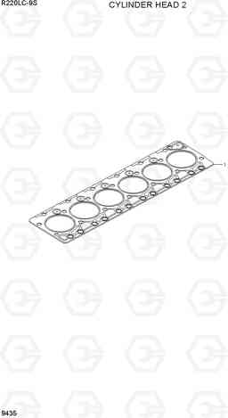 9435 CYLINDER HEAD 2 R220LC-9S(BRAZIL), Hyundai