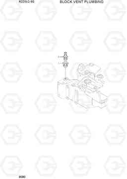 9580 BLOCK VENT PLUMBING R220LC-9S(BRAZIL), Hyundai