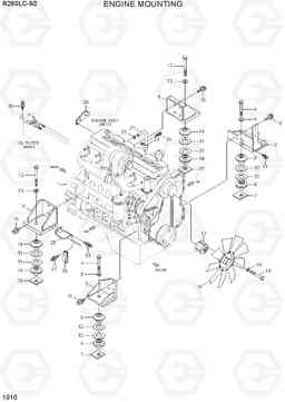 1010 ENGINE MOUNTING R260LC-9S(BRAZIL), Hyundai