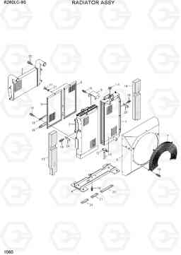 1060 RADIATOR ASSY R260LC-9S(BRAZIL), Hyundai