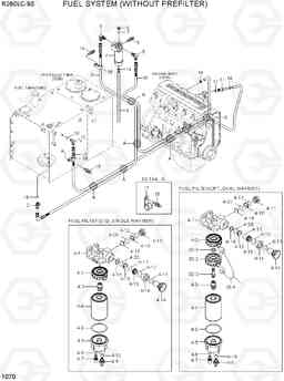 1070 FUEL SYSTEM (WITHOUT PREFILTER) R260LC-9S(BRAZIL), Hyundai