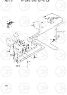 1100 AIR CONDITIONER BOTTOM SUB R260LC-9S(BRAZIL), Hyundai