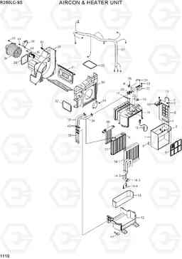 1110 AIRCON & HEATER UNIT R260LC-9S(BRAZIL), Hyundai