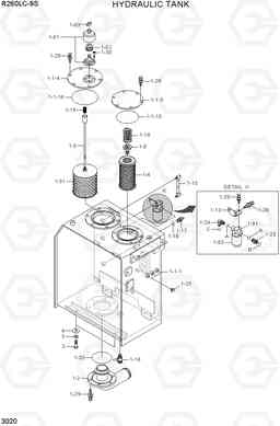 3020 HYDRAULIC TANK R260LC-9S(BRAZIL), Hyundai