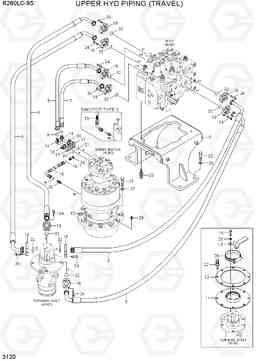 3120 UPPER HYD PIPING (TRAVEL) R260LC-9S(BRAZIL), Hyundai