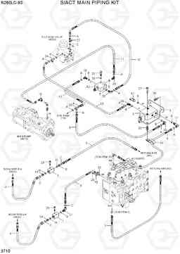 3710 S/ACT MAIN PIPING KIT R260LC-9S(BRAZIL), Hyundai