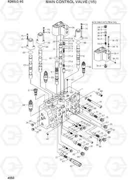 4050 MAIN CONTROL VALVE (1/5) R260LC-9S(BRAZIL), Hyundai