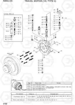 4160 TRAVEL MOTOR (1/2, TYPE 2) R260LC-9S(BRAZIL), Hyundai
