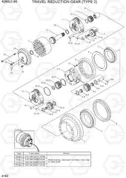 4162 TRAVEL REDUCTION GEAR (TYPE 2) R260LC-9S(BRAZIL), Hyundai