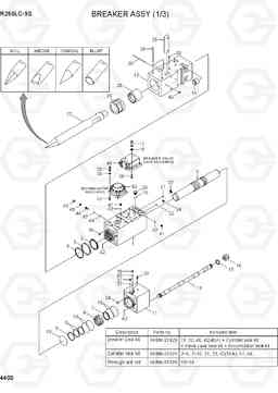 4400 BREAKER ASSY (1/3) R260LC-9S(BRAZIL), Hyundai