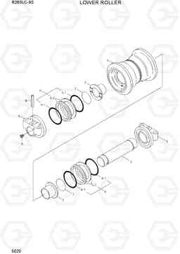 5020 LOWER ROLLER R260LC-9S(BRAZIL), Hyundai