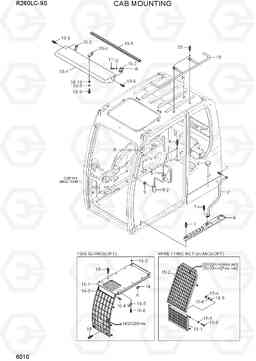 6010 CAB MOUNTING R260LC-9S(BRAZIL), Hyundai