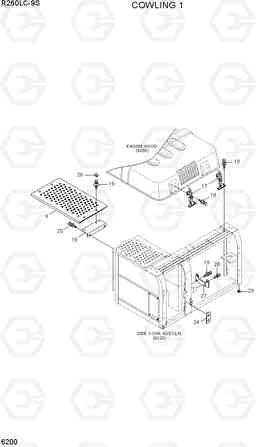 6200 COWLING 1 R260LC-9S(BRAZIL), Hyundai