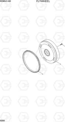 9200 FLYWHEEL R260LC-9S(BRAZIL), Hyundai