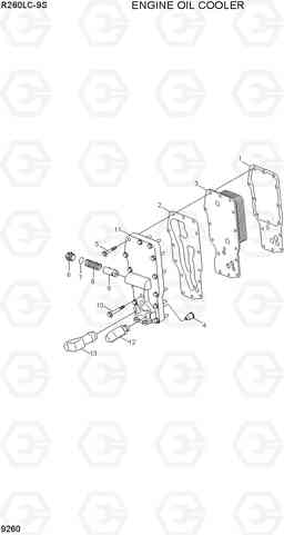 9260 ENGINE OIL COOLER R260LC-9S(BRAZIL), Hyundai