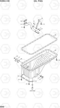 9340 OIL PAN R260LC-9S(BRAZIL), Hyundai