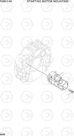 9490 STARTING MOTOR MOUNTING R260LC-9S(BRAZIL), Hyundai