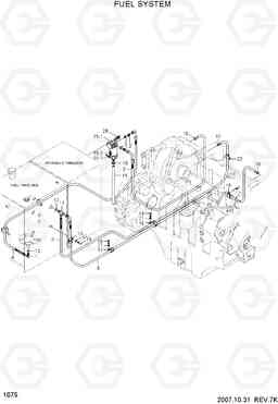 1075 FUEL SYSTEM R210LC-7(#98001-), Hyundai