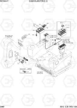 2080 CAB ELECTRIC 3 R210LC-7(#98001-), Hyundai