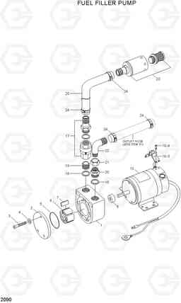 2090 FUEL FILLER PUMP R210LC-7(#98001-), Hyundai