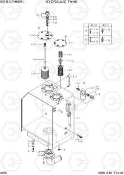 3020 HYDRAULIC TANK R210LC-7(#98001-), Hyundai